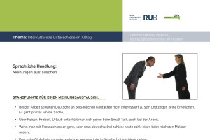 Beispiel: Meinungsaustausch